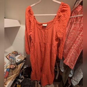 Universal Thread Orange Maxi Dress
